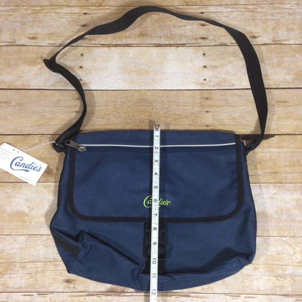 NWT Candies navy messenger bag